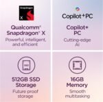 Lenovo IdeaPad Slim 3X - 2025 - Everyday AI Laptop - Copilot+ PC - 15.3" WUXGA Display - 16 GB Memory - 512 GB Storage - Snapdragon® X - Luna Grey - Image 2