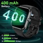 Smart Watch for Men - 1.85"HD 2026 Upgraded Fitness Tracker Bluetooth Call and text Smartwatch with 7 Day Battery 5 ATM Waterproof Heart Rate Sleep Monitor 130+ Sport Modes for Android & iOS (Black) - Image 6