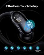 GNMN Active Noise Cancelling Ear Buds Wireless Earbuds 96hrs Playback Bluetooth Headphones Dual Battery Display Stereo Bass Earphones with Earhooks Microphone IPX7 Waterproof for Sports/Runing/Workout - Image 7