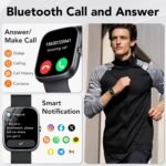 Smart Watch for Men Women (Answer/Make Calls), 1.91" HD Smartwatch with Heart Rate/Sleep Monitor, IP68 Waterproof, 115+ Sports Activity Trackers with Pedometer, Fitness Watch for Android/iPhone - Image 4