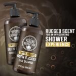 Viking Revolution Sweet Tobacco Mens Shampoo and Conditioner Set with Biotin and Jojoba Oil - Natural Hair Shampoo and Hair Conditioner for Men with Vitamin B5 - Mens Shampoo for Thinning Hair (17Oz) - Image 4