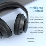 Uliptz Wireless Bluetooth Headphones, 65H Playtime, 6 EQ Sound Modes, HiFi Stereo Over Ear Headphones with Microphone, Foldable Lightweight Bluetooth 6.0 Headset for Travel/Office/Cellphone/PC - Image 6