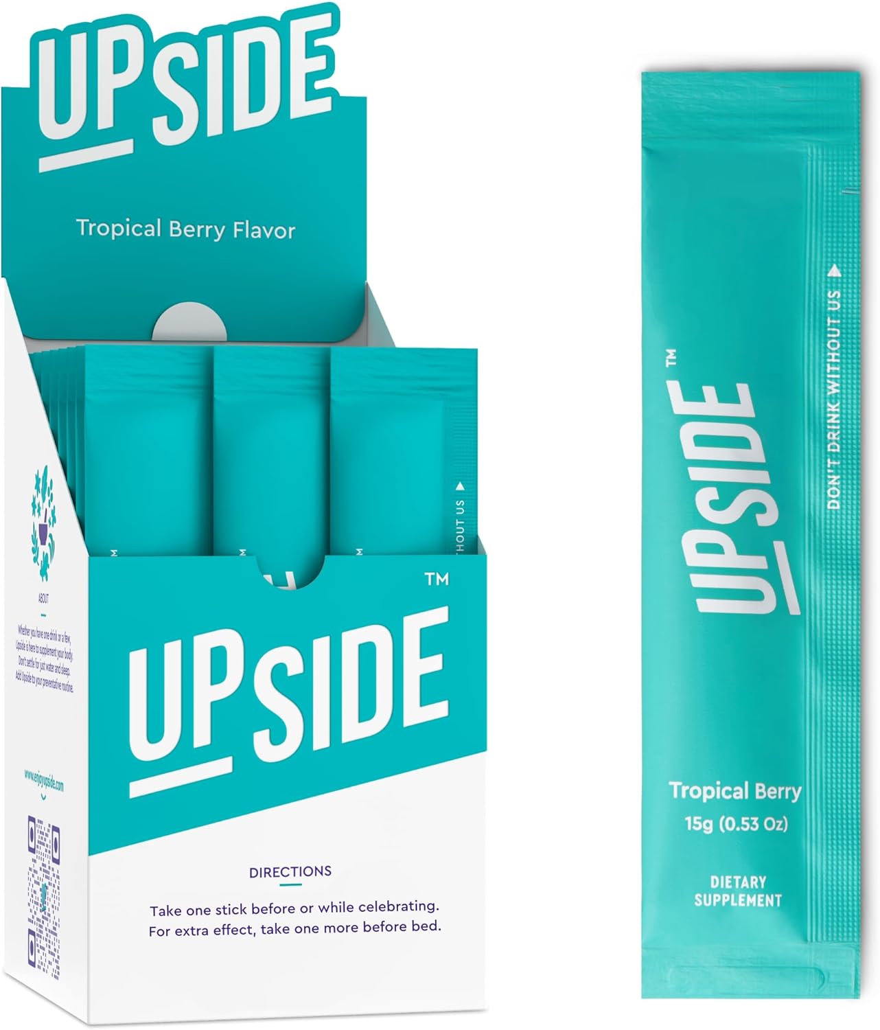 71hPbipQ5yL._AC_SL1500_.jpg UPSIDE Pre-Celebration Vitamin Jelly Sticks | Natural Ingredients for Better Mornings | Eat One Before Celebrating | DHM, Hardy Orange, Electrolytes | Party, Wedding, Weekend Essentials - Image 1