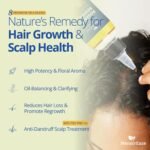Rosemary, Tea Tree, & Castor Oil for Hair Growth & Dandruff Relief (6.7 fl oz), Infused with Biotin, Black Sesame, Grapeseed, Jojoba, & Vitamin E Oils for Dry, Itchy Scalp, Thickening & Hydration - Image 2