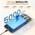 FOSSIBOT S7 Android 16 Cell Phone(2026), 16GB+128GB/2TB Unlocked Phone, 6.9" Display 120Hz Dual-Screen Smartphones, 5000mAh Battery 4G Dual Sim Mobile Phones, Gemini Al/GPS/Face ID (Natural) - Image 7