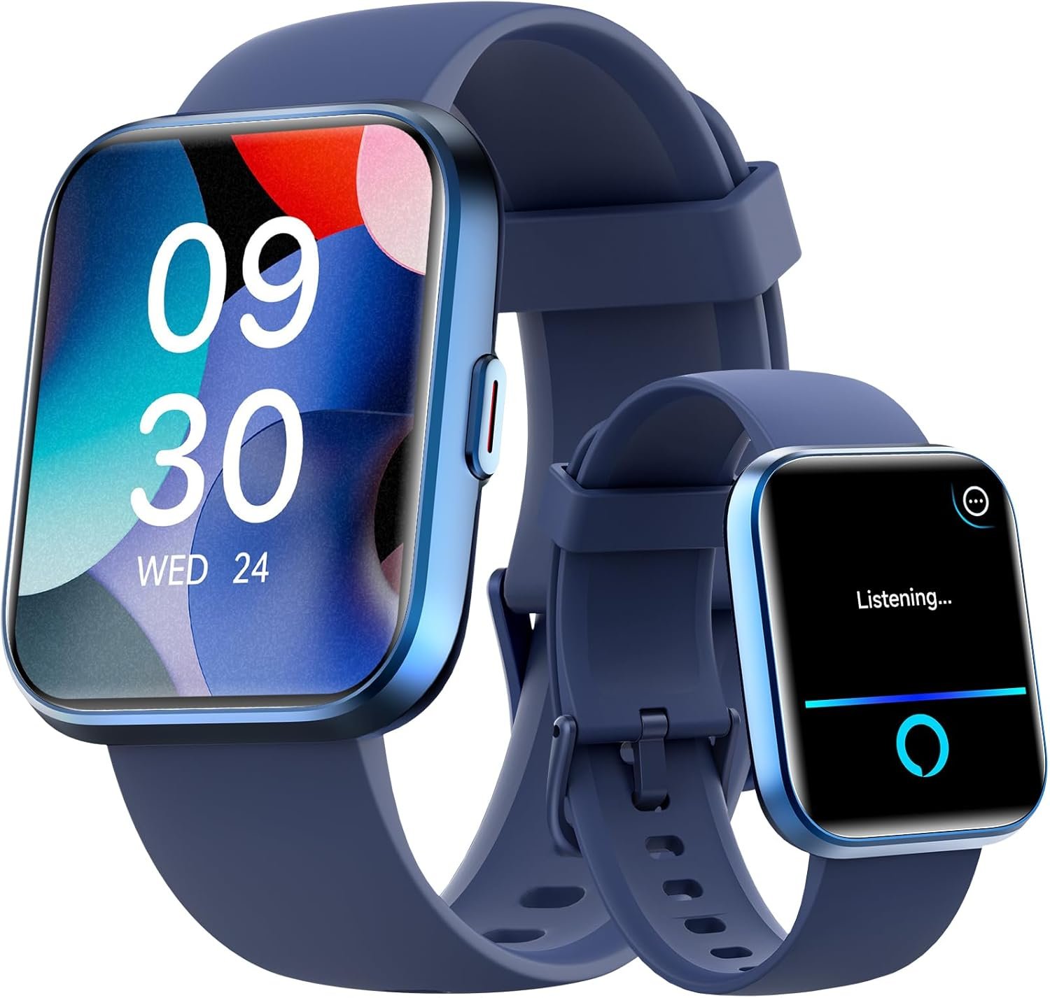 71lU8rtaUYL._AC_SL1500_.jpg Fitpolo Smart Watches for Men/Women, 1.8'' Alexa Built-in Fitness Tracker Watch with Bluetooth Calls, IP68 Waterproof, Heart Rate/Sleep/SpO2/Stress Monitor, 110 Sport Modes for Android & iPhone - Image 1