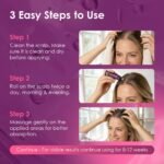 Hair Magic™ Hair Growth Serum Roll On- Multi-Peptides + Rosemary Oil for Hair Growth, Density, Beard, Eyebrows & Scalp Serum Treatment For Women & Men with Saw Palmetto - Suero Para El Cabello - Image 5