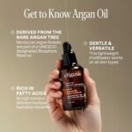 Cliganic Organic Argan Oil 8oz with Pump, 100% Pure - for Hair, Face & Skin - Image 3