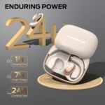 Monster Open Ear AC520 Headphones, Bluetooth 6.0 Wireless Earbuds with HiFi Sound, Open Ear Earbuds with 24H Playtime, Unique Handbag Design, ENC Clear Call, IPX6 Resistance（White） - Image 6