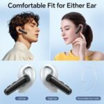Bluetooth Headset Wireless Earpiece HD Hands Free Headphones with Microphone Lightweight Single Ear Earphones with Mute for iPhone Samsung Android Cell Phone PC Laptop TV Work Office Driving Business - Image 3