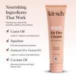 Kitsch Smoothing Air Dry Cream for Hair – Frizz Control Hair Care Product with Castor Oil & Coconut Oil – Weightless Styling Cream - Enhances Natural Texture Appearance | Ideal Gifts for Women – 5 oz - Image 5