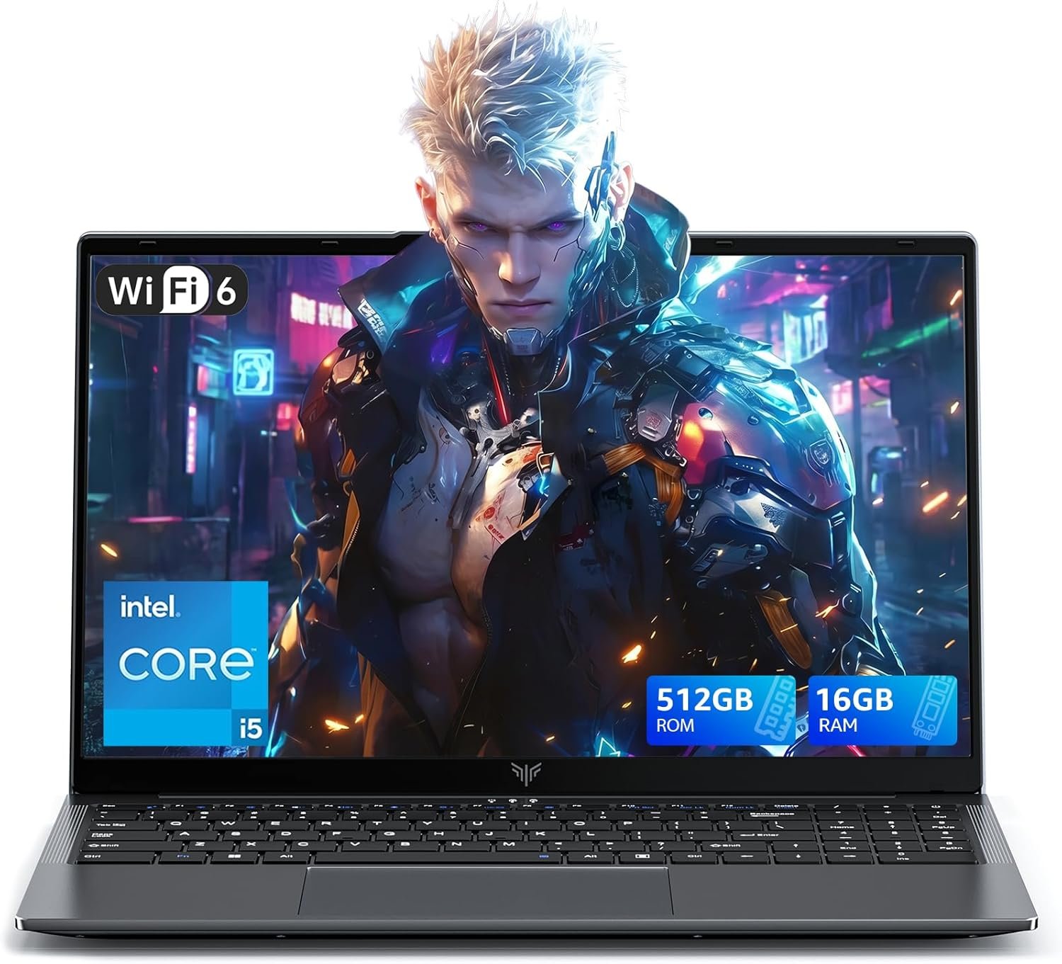 71tLbO3CxEL._AC_SL1500_.jpg Laptop with Windows 11,15.6 inch Laptop Computer with Intel 12-Core i5 Processor (Up to 4.5GHZ),16GB RAM 512GB SSD,WiFi 6, Webcam,Intel Iris Xe Graphics,High Performance Laptops for Student,Business - Image 1