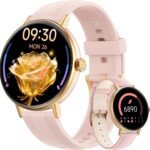 Smart Watch for Women,1.57" Touch Screen Smartwatch for iPhone& Samsung& Android,Answer/Make Call,Fitness Tracker with Heart Rate/SpO2/Sleep Monitor,IP68 Waterproof,110+ Sports Mode,2 Bands