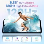 FOSSIBOT S5 Android 15 Cell Phone(2026), 16GB+128GB/2TB Unlocked Phone, 6.88" Display Smartphones, 6000mAh Battery 4G Dual Sim Mobile Phones, 13MP+8MP Camera, Gemini Al Octa-core Chipset/GPS/BT5.0 - Image 3