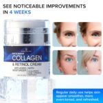 Collagen Face Cream with Retinol & Hyaluronic Acid - Anti Aging Moisturizer for Women & Men, Firming Day & Night Cream for Wrinkles, Hydrating Facial Lotion for All Skin Types - Image 5
