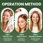 Hair Growth Oil with Rosemary Castor Oil Vegan Strengthening Formula for Thinning Hair Regrowth Treatment in Natural Vegan Hair Serum to Nourish Scalp Stimulate Follicles 3PCS for Man and Women - Image 7