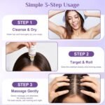 Rosemary Hair Growth Serum Roll-On | Rosemary Oil, Biotin, Anagain, Caffeine, Niacinamide | Fleird™ X7 Technology – Thinning Hair & Hair Fall – Thicker, Fuller Hair for Women & Men,1 Fl Oz (Pack of 2) - Image 8