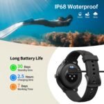 Smart Watch for Men Women(Answer/Make Calls), Smartwatch Built-in AI Voice, 1.27" HD Fitness Tracker with Heart Rate/Sleep/Step/SpO2 Monitor, 100+ Sports Modes, IP68 Waterproof Watch for Android iOS - Image 8