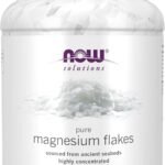 NOW Foods Solutions, Magnesium Flakes, 100% Pure, from the Ancient Zechstein Seabed, Highly Concentrated, 54-Ounce
