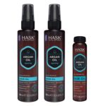 HASK ARGAN Repairing Shine Hair Oil for All Hair Types, Vegan, Color Safe, Gluten-free, Sulfate-free, Paraben-free - Pack of 3 | for All Hair Types, Vegan, Color Safe, Gluten-free, Sulfate-free, Paraben-free