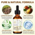 Uocasi Cyperus Rotundus Oil, Cypress Rotundus Oil for Hair Removal, Natural Inhibitor to Reduce Unwanted Hair Growth, Soothes Skin & Minimizes Pores, All Skin Types, 2.02 Oz - Image 2