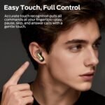 Monster N-Lite 217 Wireless Earbuds, Bluetooth 6.0 Stereo Headphones with Powerful Bass, Built-in Smart Noise Cancelling Mic for Clear Calls, Comfortable Fit, 32H Playtime, IPX5 Waterproof, Black - Image 7