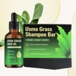 Usma Grass Shampoo Bar + Essential Oil Set, Natural Polygonum Multiflorum Gray Hair Reverse Bar Soap for Men and Women, Herbal Usman Grass Juice Hair Darkening & Growth Liquid Serum Oil - Image 9