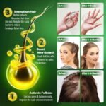 Hair Growth Serum Roll-On: Advanced Scalp Stimulator with 16 Botanical Extracts Veganic Natural Hair Growth Oil for Thicker Fuller Hair - Image 3