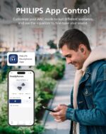 Philips TAT3519 Wireless Earbuds,True Wireless Headphones with Noise Canceling Pro,Dynamic Bass,Clear Call,24 H Battery Life,Fast Charging,Bluetooth 5.3,IPX4,App/Touch Control,Black - Image 10