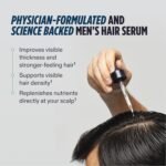 Nutrafol Men's Hair Serum, Clinically Tested to Support Visibly Thicker Hair and Scalp Coverage, Lightweight and Non-Greasy, for Daily Use - 30mL, 1 Bottle - Image 3