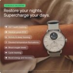 WITHINGS ScanWatch 2 - Hybrid Smart Watch, Heart Rate Monitoring, Fitness Tracker, Cycle Tracker, Sleep Monitoring, GPS Tracker, 30-Day Battery Life, Android & Apple Compatible, HSA/FSA - Image 8