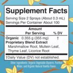 MARYRUTH'S USDA Organic Throat Spray with Mullein Leaf | Marshmallow Root & Licorice Root & Thyme Leaf | Vanilla | 4 Herbal Blend | Non-GMO | Vegan | Gluten Free | 1 Fl Oz | Up to 100 Servings - Image 5