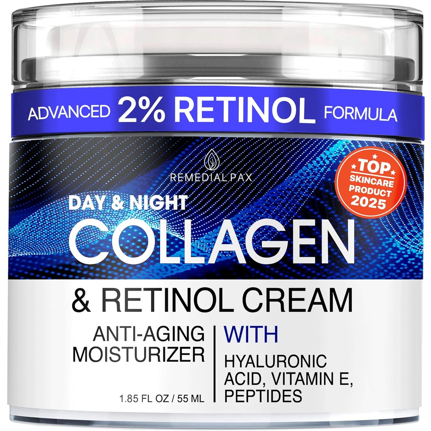 81IAWnsuv0L._SL1500_.jpg Collagen Face Cream with Retinol & Hyaluronic Acid - Anti Aging Moisturizer for Women & Men, Firming Day & Night Cream for Wrinkles, Hydrating Facial Lotion for All Skin Types - Image 1
