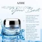 Azure Cosmetics Hyaluronic Acid Moisturizer Face Cream - Dermatologist Tested, Anti-Aging Retinol Cream for Dark Spots, Fine Lines & Wrinkles - Clean Beauty, Korean Skincare - All Skin Type - 1.69 oz - Image 2