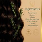 Prof Saracoglu Rosemary Shampoo for Hair Growth & Strengthening– Sulfate-Free, Paraben-Free Herbal Shampoo with Clove Oil & 10+ Plant Extracts – Natural Hair Loss Shampoo for Men and Women– 11.8 fl oz - Image 3