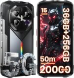 FOSSIBOT 2026 F113 20000mAh/33W 5G Rugged Phone Unlocked, 36GB+256GB/2TB MediaTek Dimensity 7050+ Gaming Phone, 6.78" FHD+120Hz Gorilla Glass Android 15, 50m Ultra-Long-Range Smartphone