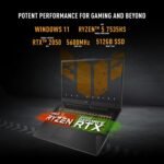 ASUS TUF Gaming A17 (2023) Gaming Laptop, 17.3” FHD 144Hz IPS-Level Display, NVIDIA® GeForce RTX™ 2050, AMD® Ryzen™ 5 7535HS, 86GB DDR5, 512GB PCIe Gen4 SSD, Wi-Fi 6, Windows 11, FA706NF-RS51 - Image 2