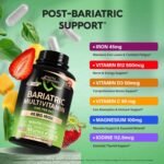 Bariatric Multivitamin - 45 mg Iron Supplements - Made in USA - for Women & Men - All-in-One, 21 Essential Vitamins - Gastric Sleeve Support - Free of Sugar, Gluten & Soy - 180 Capsules, Once Daily - Image 4