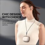 Monster Open Ear AC520 Headphones, Bluetooth 6.0 Wireless Earbuds with HiFi Sound, Open Ear Earbuds with 24H Playtime, Unique Handbag Design, ENC Clear Call, IPX6 Resistance（White） - Image 4