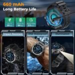 Smart Watch, 2026 AMOLED 1.43" Fitness Smartwatch for Men Women, Bluetooth 5.4 Call, 130+Sports Modes, 60+Days Flashlight, Heart Rate/Sleep Monitor, IP68 Waterproof Activity Tracker for Android iOS - Image 5
