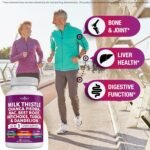 NEW AGE Milk Thistle NAC Chanca Piedra Beet Root Artichoke Dandelion Root Astragalus - Plus TUDCA & Ginger - 120 Count - Image 5