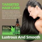 Usma Grass Shampoo Bar + Essential Oil Set, Natural Polygonum Multiflorum Gray Hair Reverse Bar Soap for Men and Women, Herbal Usman Grass Juice Hair Darkening & Growth Liquid Serum Oil - Image 8