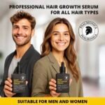 Hair Growth Serum: Root Activator Scalp Treatment for Hair Loss & Regrowth with Rosemary Oil - Botanical DHT Blocker Hair Thickening Formula for Thinning Hair - for Women & Men (1 Fl Oz (Pack of 1)) - Image 7
