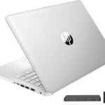 HP Stream 14" HD BrightView Laptop, Intel Celeron N4120, 16GB RAM, 416GB Storage (128GB eMMC + 288GB Docking Station Set), Intel UHD Graphics, 720p Camera, Wi-Fi, 1 Year Office 365, Win 11 S, Silver