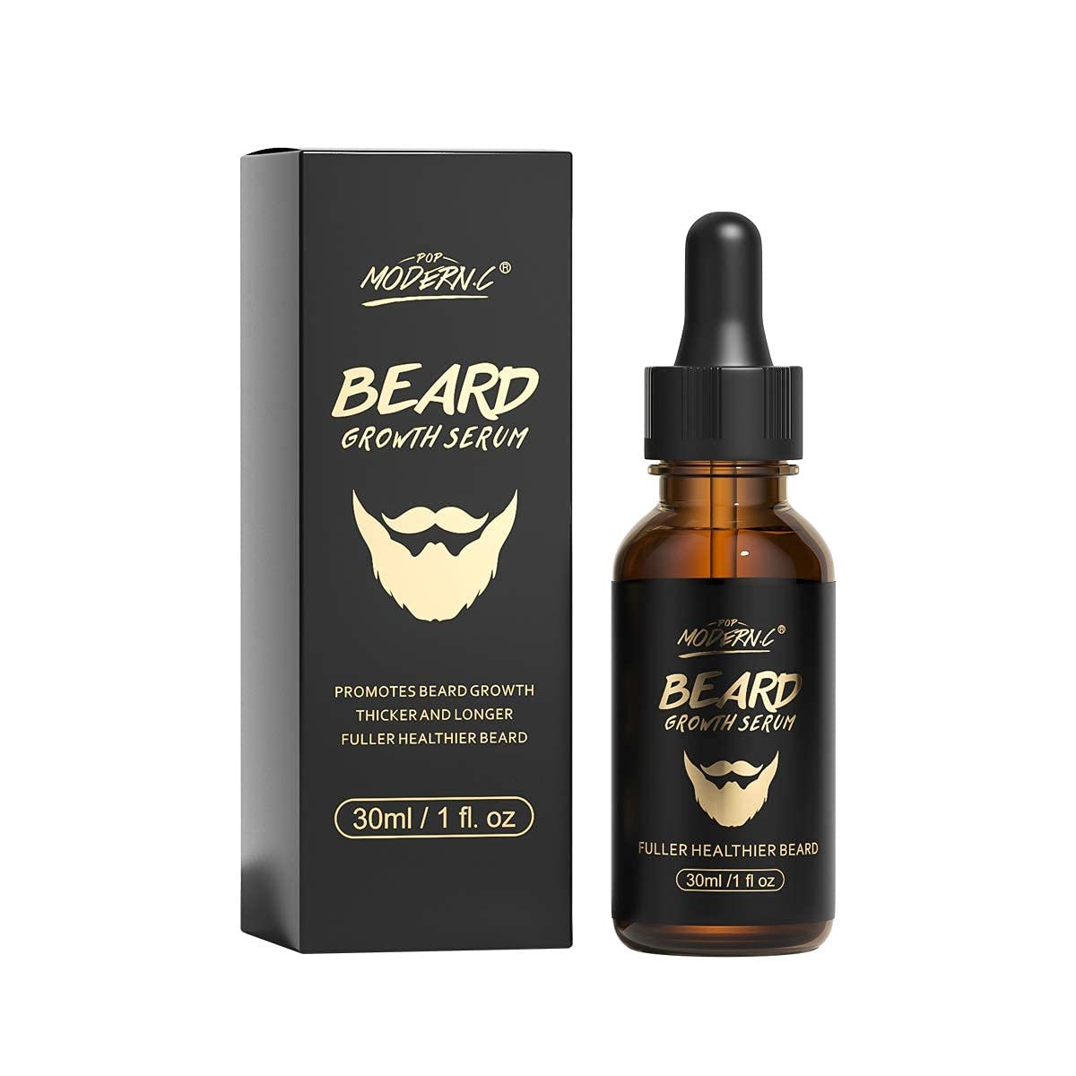 51FBgmx9auS._SL1200_.jpg Beard Growth Oil With Biotin Caffeine, Stimulate Beard Growth Serum For Facial Hair Treatment, Promote Hair Regrowth For Men Full Longer Masculine Thick Male Beard Gift - Image 1