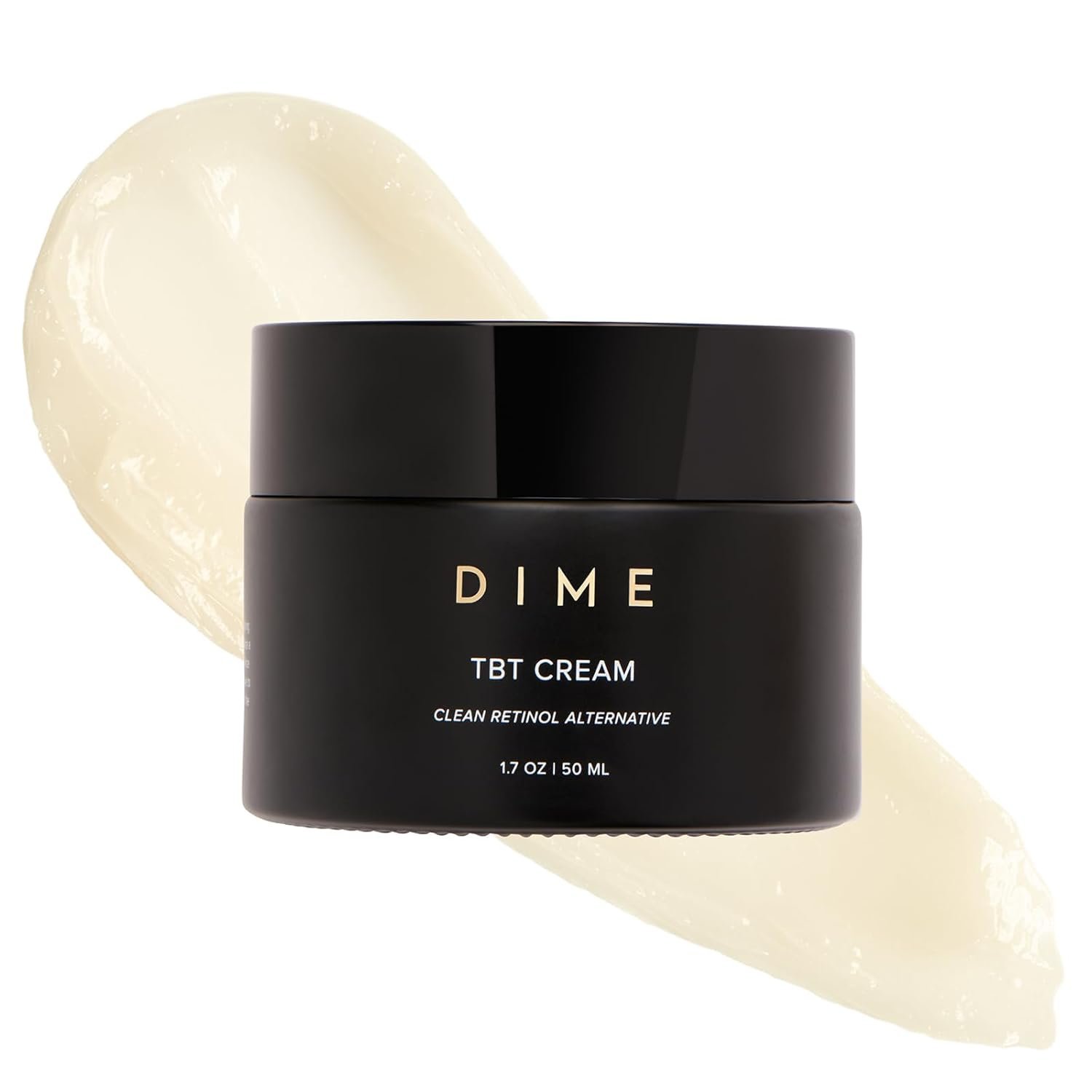 51IGXECiIfL._SL1500_.jpg DIME Beauty TBT Cream - Anti-Wrinkle Night Cream with Bakuchiol Retinol Alternative for Fine Lines, Firming and Smoothing Face Moisturizer, Vegan, Cruelty-Free, 1.7 oz / 50 ml - Image 1