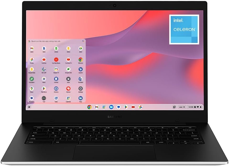 51Lko54-JL._AC_SL1080_.jpg Samsung 14" Galaxy Chromebook Go Laptop PC Computer, Intel Celeron N4500 Processor, 4GB RAM, 64GB Storage, ChromeOS, XE340XDA-KA2US, Student Laptop, Silver - Image 1