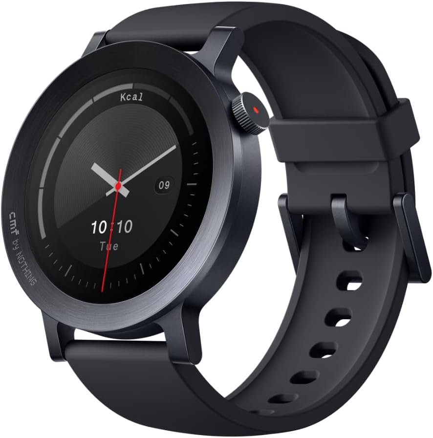 51RyMor1wiL._AC_SL1010_.jpg CMF by Nothing Watch 3 Pro Smart Watch for Men Women, Bluetooth Call AI Energy Score, 1.43” Heart Rate Tracking, Sleep Monitor, GPS & 130 Sport Modes, Fitness Tracker for Android iOS, IP68 Dark Grey - Image 1