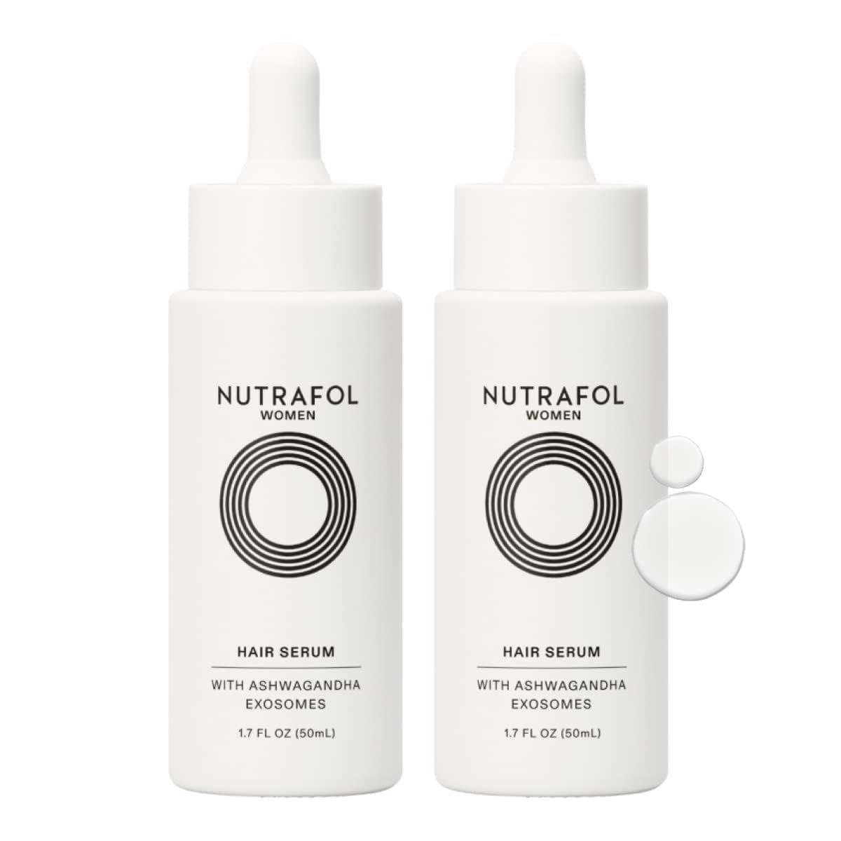 51V2WmAXWAL._SL1200_.jpg Nutrafol Women's Hair Serum, Supports Visibly Thicker and Stronger Hair, Vegan, Lightweight and Fast-Absorbing - Image 1