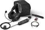 Bose A30 Bluetooth Aviation Headset - Lightweight Comfortable Design, Adjustable ANR and Noise Cancelling Microphone, [Dual Plug] – Black - Image 5